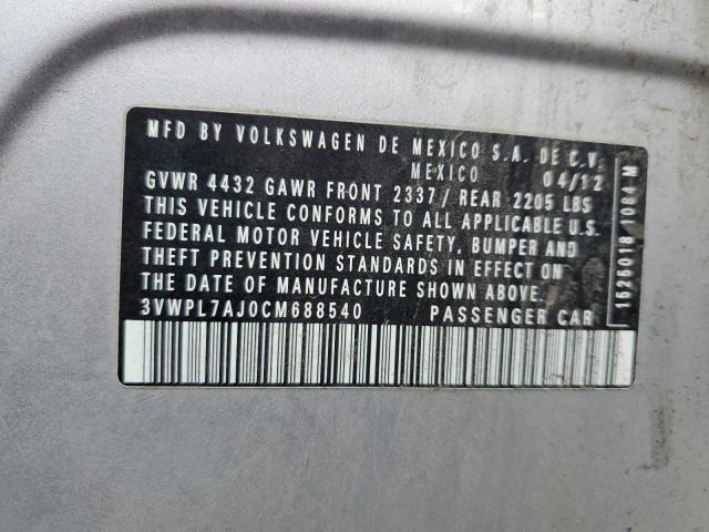 2012 VOLKSWAGEN JETTA TDI - 3VWPL7AJ0CM688540