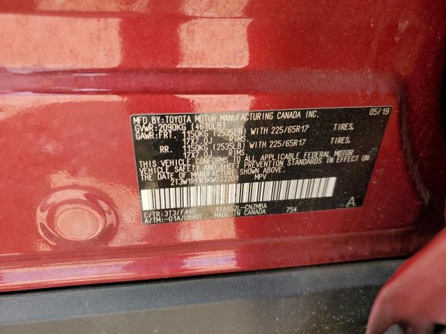 2019 TOYOTA RAV4 XLE - 2T3W1RFV1KW033201