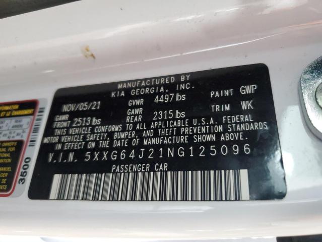 2022 KIA K5 GT LINE - 5XXG64J21NG125096