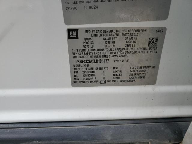 2020 BUICK ENVISION E - LRBFXCSA5LD101477