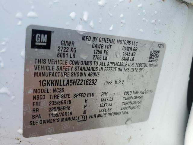 2017 GMC ACADIA SLE - 1GKKNLLA5HZ216292