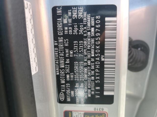 2019 KIA SORENTO EX - 5XYPHDA50KG597608
