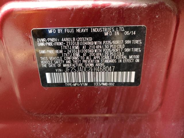 2015 SUBARU FORESTER 2 - JF2SJADC2FH468047