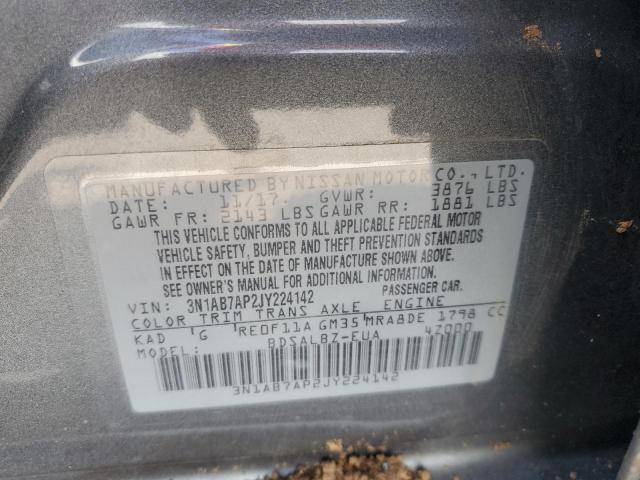 2018 NISSAN SENTRA S - 3N1AB7AP2JY224142