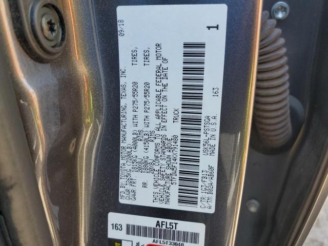2019 TOYOTA TUNDRA CRE - 5TFDW5F14KX791480
