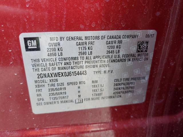 2018 CHEVROLET EQUINOX PR - 2GNAXWEX0J6154443
