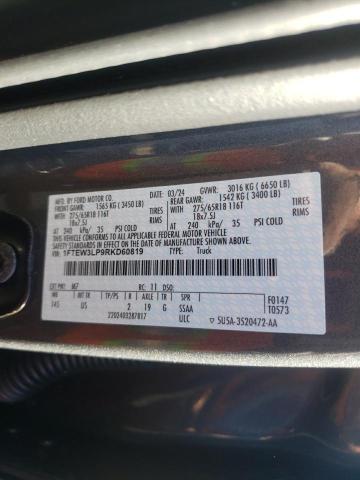 2024 FORD F150 XLT 1FTEW3LP9RKD60819