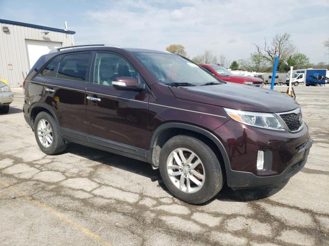 Vin: 5xykt4a67fg627534, lot: 53520345, kia sorento lx 20154