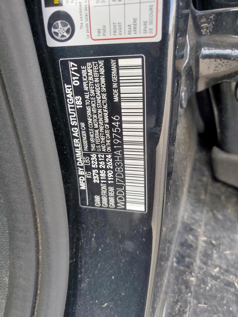 2017 MERCEDES-BENZ CLS 550 WDDLJ7DB3HA197546