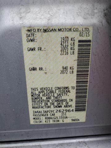 2015 NISSAN ALTIMA 2.5 - 1N4AL3AP2FC262964