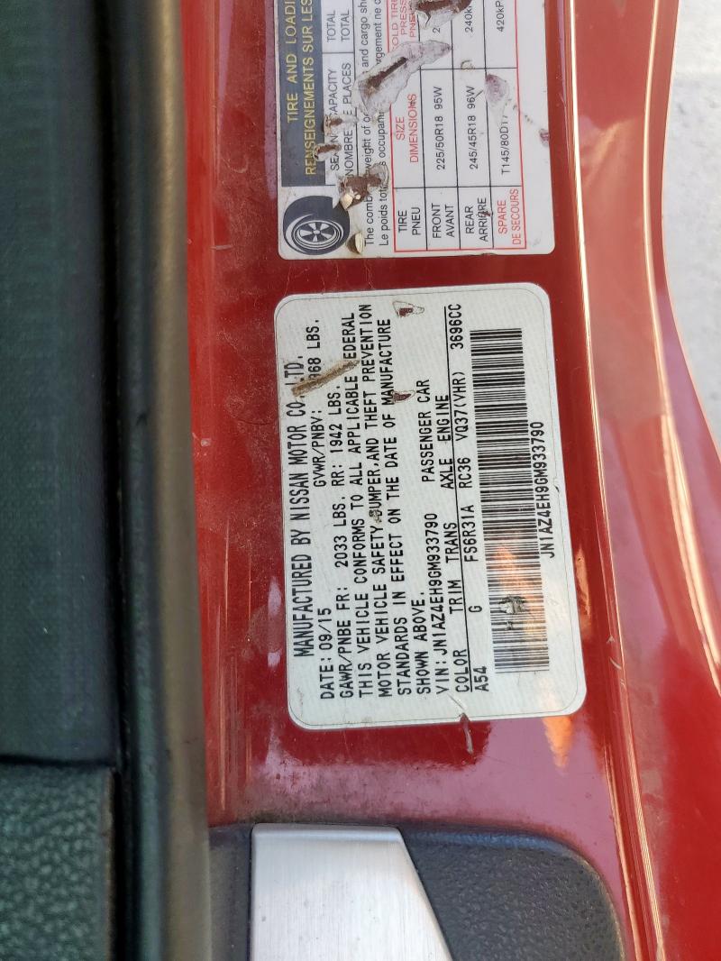 2016 NISSAN 370Z BASE JN1AZ4EH9GM933790