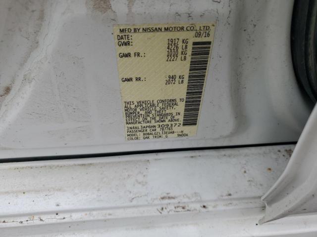 2017 NISSAN ALTIMA 2.5 - 1N4AL3AP6HN309372