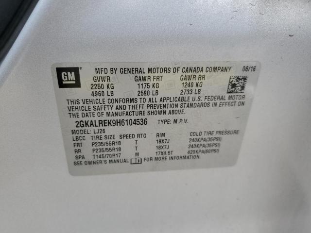 2017 GMC TERRAIN DE 2GKALREK9H6104536
