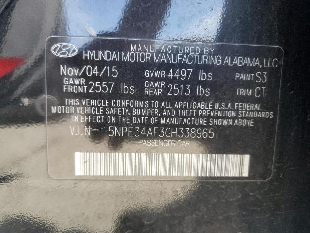 2016 HYUNDAI SONATA SPO - 5NPE34AF3GH338965