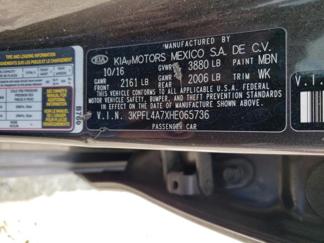 2017 KIA FORTE LX 3KPFL4A7XHE065736