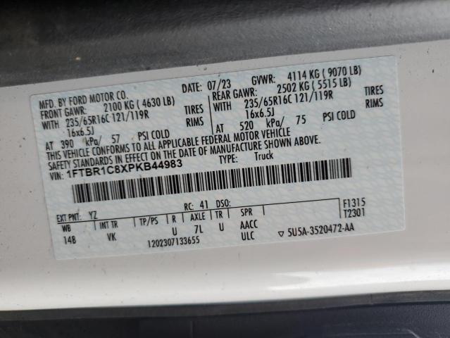 2023 FORD TRANSIT T-250 1FTBR1C8XPKB44983