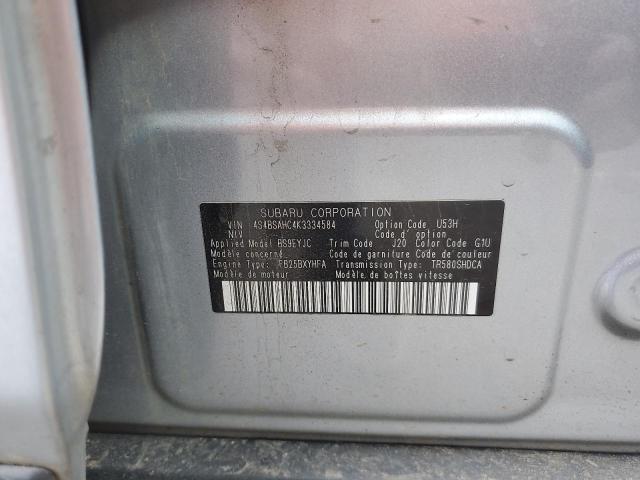 2019 SUBARU OUTBACK 2. - 4S4BSAHC4K3334584