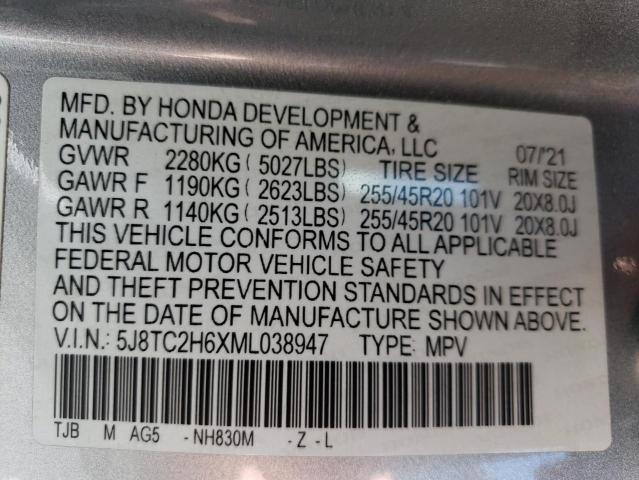 2021 ACURA RDX A-SPEC - 5J8TC2H6XML038947