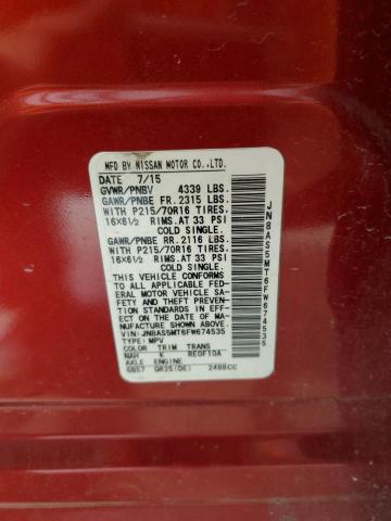2015 NISSAN ROGUE SELE - JN8AS5MT6FW674535