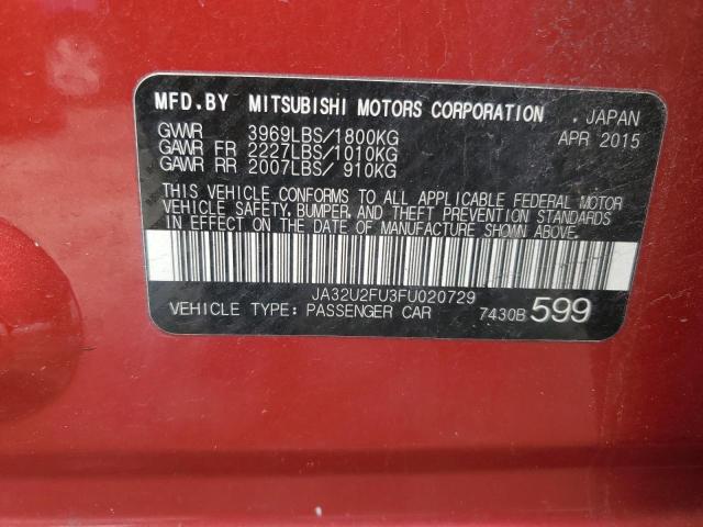 2015 MITSUBISHI LANCER ES JA32U2FU3FU020729