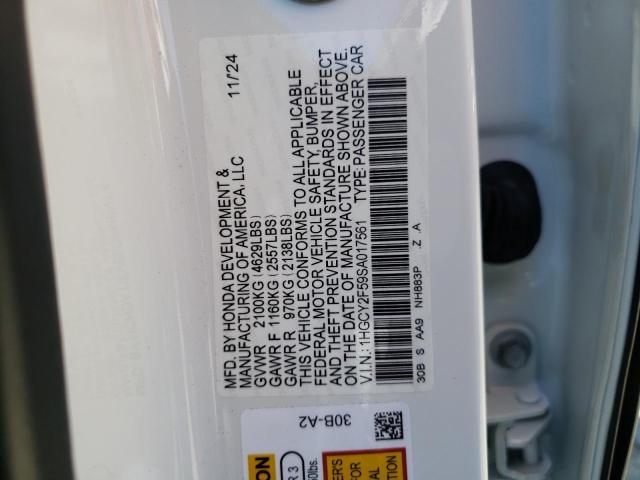 2025 HONDA ACCORD HYB - 1HGCY2F59SA017561