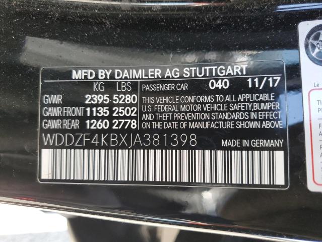 2018 MERCEDES-BENZ E 300 4MAT - WDDZF4KBXJA381398