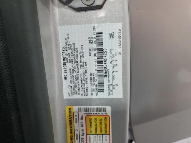2019 FORD FUSION SEL - 3FA6P0CDXKR145270