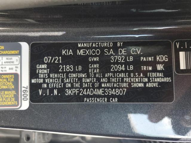 2021 KIA FORTE FE - 3KPF24AD4ME394807