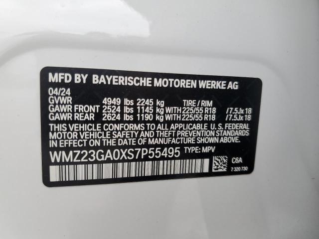 2025 MINI COUNTRYMAN WMZ23GA0XS7P55495