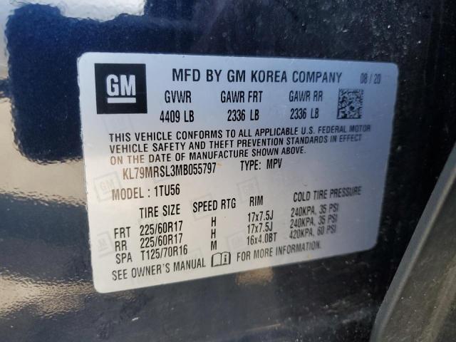 2021 CHEVROLET TRAILBLAZE - KL79MRSL3MB055797