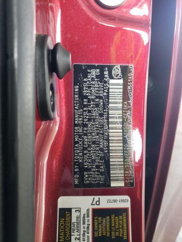 2016 TOYOTA CAMRY LE - 4T1BF1FK7GU501861