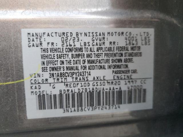 2023 NISSAN SENTRA SV - 3N1AB8CV3PY243714