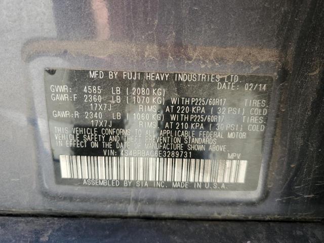 2014 SUBARU OUTBACK 2. - 4S4BRBAC6E3289731