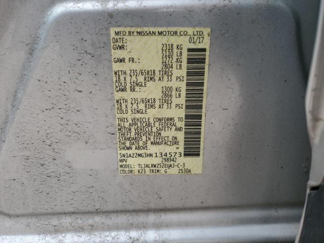 2017 NISSAN MURANO S - 5N1AZ2MG3HN134573