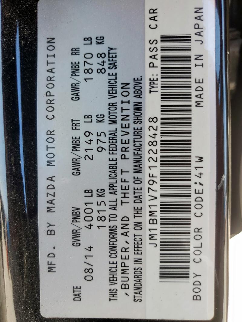 2015 MAZDA 3 TOURING - JM1BM1V79F1228428