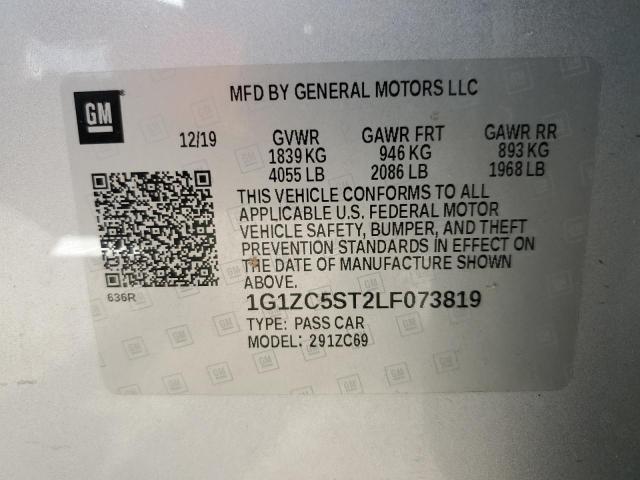 2020 CHEVROLET MALIBU LS - 1G1ZC5ST2LF073819