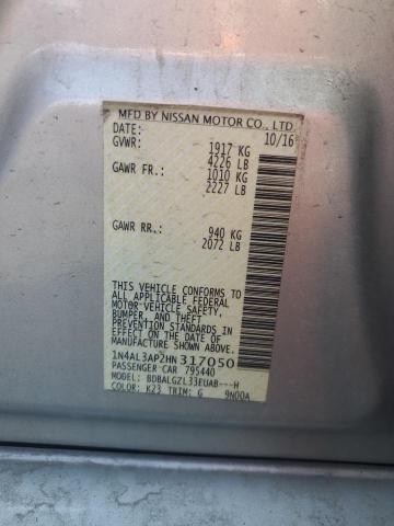 2017 NISSAN ALTIMA 2.5 - 1N4AL3AP2HN317050