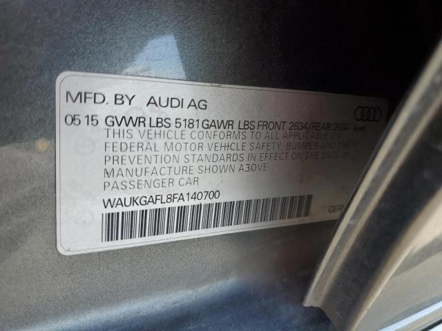 2015 AUDI S4 PRESTIG WAUKGAFL8FA140700