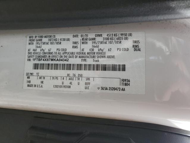 2021 FORD TRANSIT T- - 1FTBF4X87MKA04342