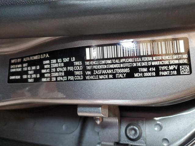 2018 ALFA ROMEO STELVIO - ZASFAKAN1J7B68985
