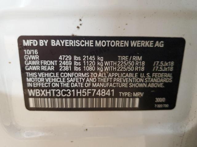 2017 BMW X1 XDRIVE2 - WBXHT3C31H5F74841