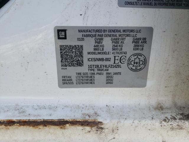 2020 GMC SIERRA K25 1GT19LEY4LF214291