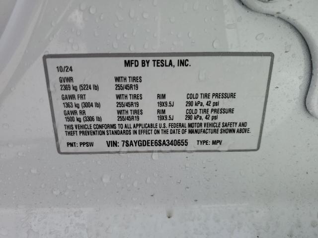 2025 TESLA MODEL Y - 7SAYGDEE6SA340655