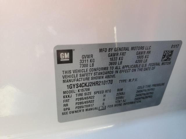 2017 CADILLAC ESCALADE P - 1GYS4CKJ2HR210170