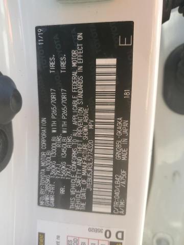 2020 TOYOTA 4RUNNER SR - JTEBU5JR3L5774320
