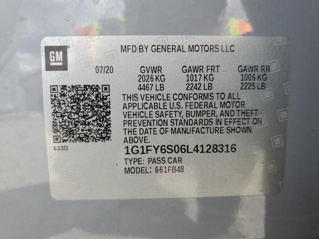 2020 CHEVROLET BOLT EV LT - 1G1FY6S06L4128316