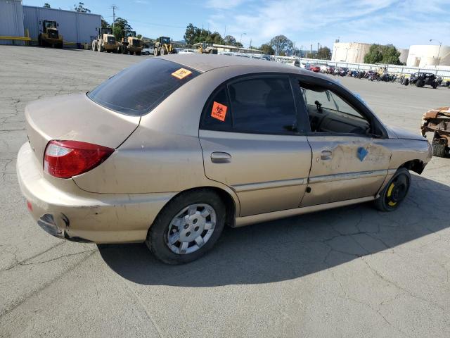 KIA RIO 2002 gold sedan 4d gas KNADC123826190150 photo #4