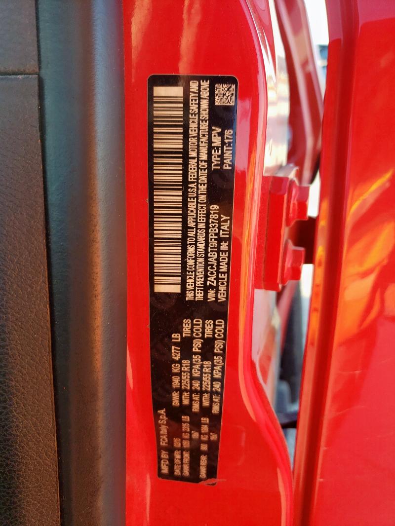 2015 JEEP RENEGADE L - ZACCJABT9FPB37819