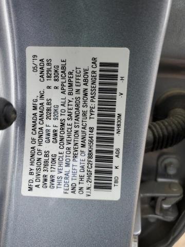 2019 HONDA CIVIC SPOR - 2HGFC2F88KH564148