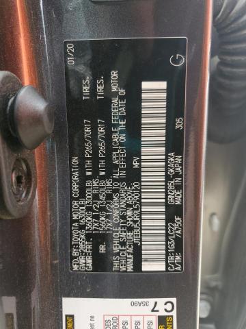 2020 TOYOTA 4RUNNER SR - JTEBU5JR9L5790120